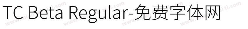 TC Beta Regular字体转换